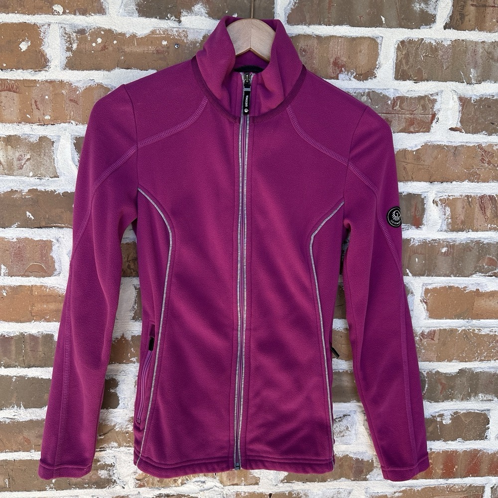 Giesswein Jacket Fleece Women's Size S Full Zip‎ Pockets Pink Outdoor Austria